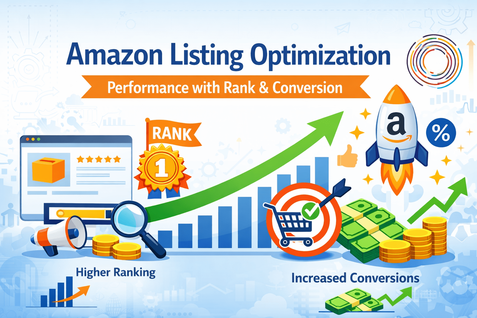 Amazon listing optimisation process for keyword ranking and sales